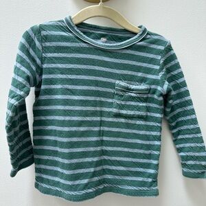 Oso & Me Edward T shirt in Forest Stripe Size 4